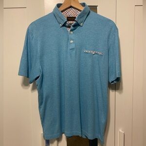 Thomas Dean Light Blue Polo Shirt